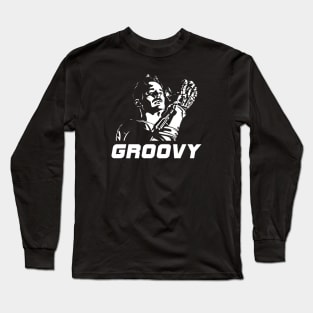 Army Of Darkness Groovy Ash Williams Bruce Campbell Long Sleeve T-Shirt